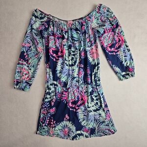 Lilly Pulitzer Lana Off-Shoulder Romper Dress